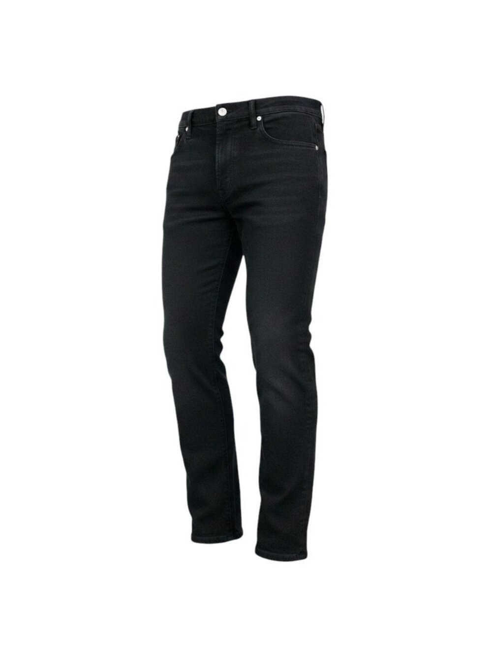 Louis Vuitton Denim Pants Straight Coating Black